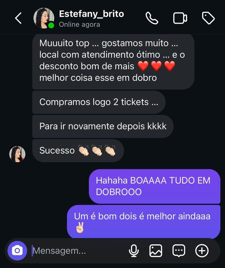 Depoimento de Estefany Brito — CG em Dobro
