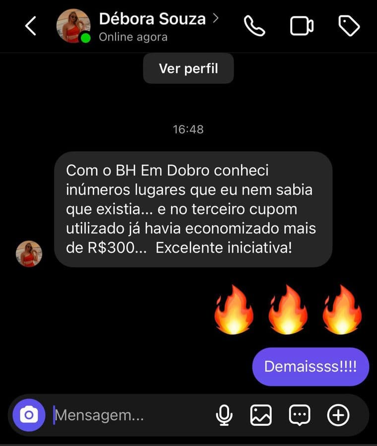 Depoimento de Débora Souza — CG em Dobro